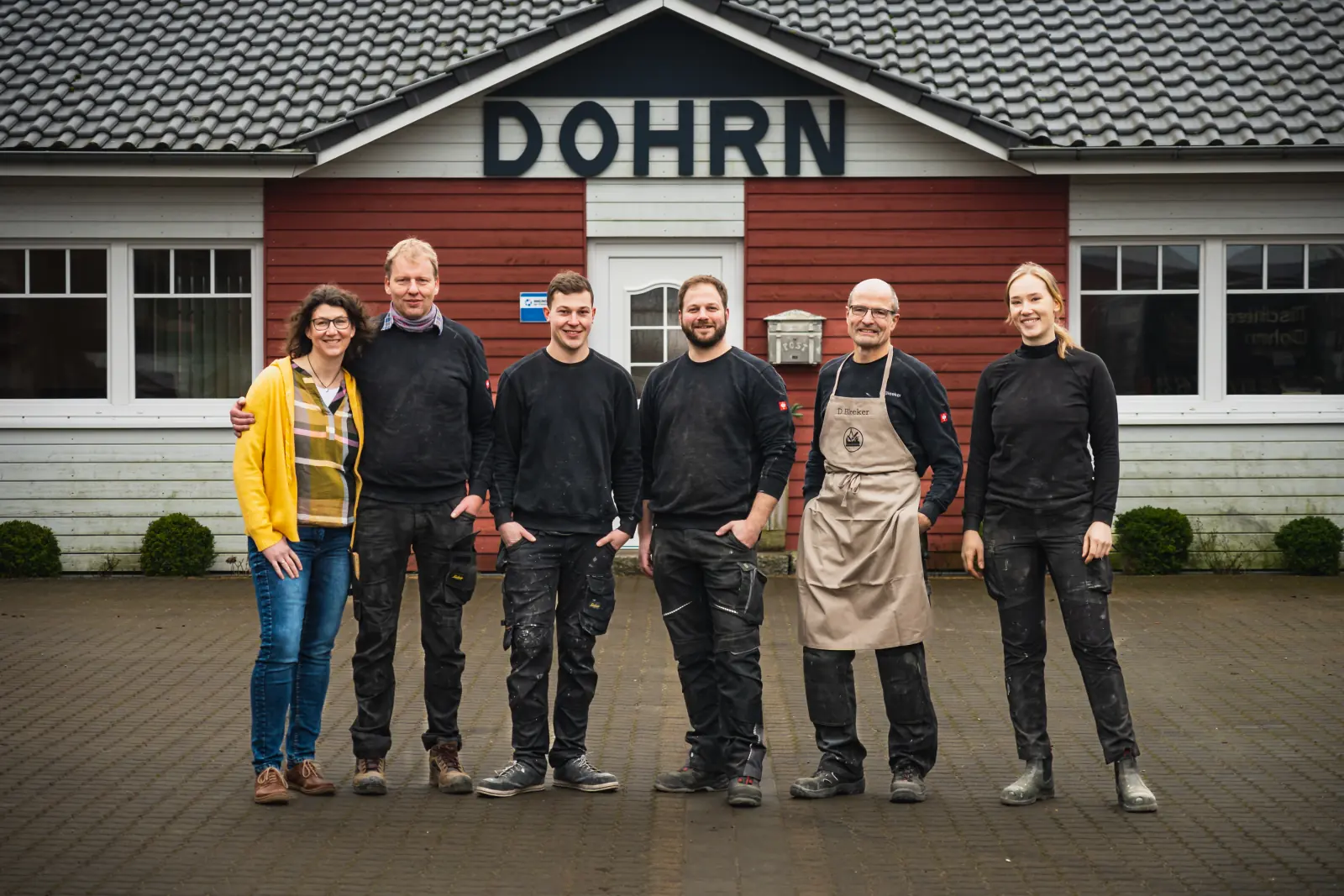 Das Team der Tischlerei Dohrn in der Werkstatt